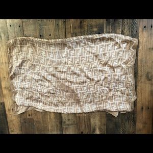 SOLD!!-FENDI SILK SCARF